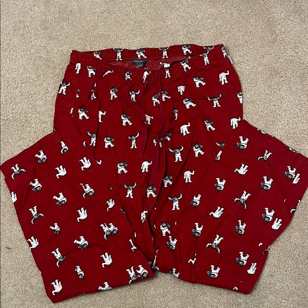 Eddie Bauer Women’s Red Patterned Pajama Bottoms